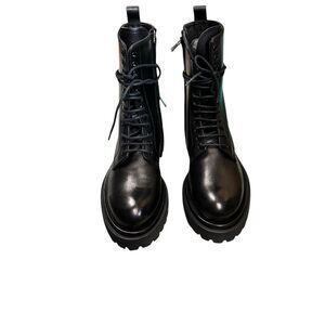 OFFICINE CREATIVE WISAL Lace Up Boot in Nero Black Size 36/ US 6